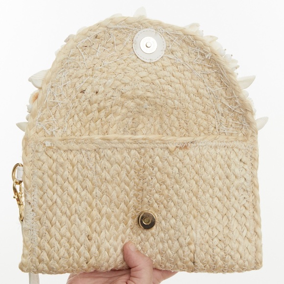 Summer natural rope and seashells clutch - Picture 5 of 8